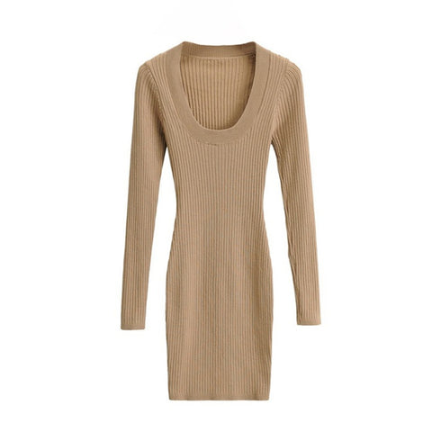 Women's French Slim Knitted Dress - ROUTINE FASHION