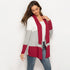 Three-color Contrast Stitching Long-sleeved Sweater - ROUTINE FASHION