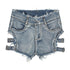 High waist denim shorts - ROUTINE FASHION