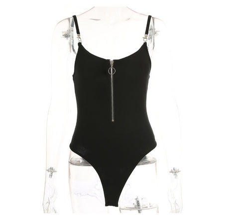 ZIPPER HOOKS BODYSUIT - ROUTINE FASHION
