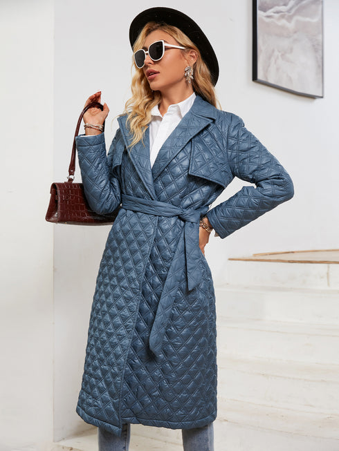 Retro Lace Lapel Down Jacket Women Winter - ROUTINE FASHION