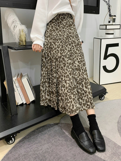 Long skirt casual skirt pleated skirt - ROUTINE FASHION