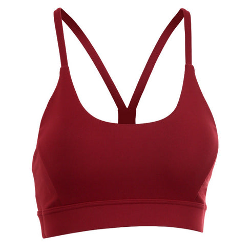 Back Mesh Triangle Push Up Sports Bra Top Fitness Racerback Bras Women Gym Sport Top Padded Yoga Bras Running Underwrar - ROUTINE FASHION