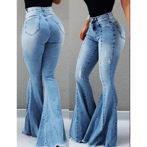 High waist flared jeans - ROUTINE FASHION
