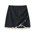 Women's Linen-Blend Beaded Wrap Skirt - ROUTINE FASHION