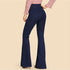 High-stretch Slim-fit Lace-up Wide-leg Flared Jeans - ROUTINE FASHION