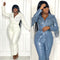 New Lapel Button Low-cut Fringed Skinny Imitation Leather Jumpsuit For Women - ROUTINE FASHION
