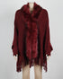Fringed cloak shawl fur collar cape cardigan women - ROUTINE FASHION