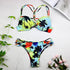 Women 2021 Sexy Swimwear Leaf Print Bikini Halter Swimsuit Bathing Suit Women Cute Bikini Set Monokini Underwire - ROUTINE FASHION