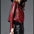 Women's Short Slim PU Leather Jacket - ROUTINE FASHION