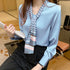 Chiffon Shirt Women's Long-sleeved Fashion Streamer Temperament Blouse - ROUTINE FASHION