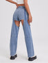 Street Jeans Women's Straight Ripped Trousers - ROUTINE FASHION