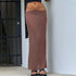 Women's Waist Tie Mermaid Maxi Skirt - ROUTINE FASHION