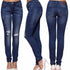 Ripped Stretch Skinny Jeans Fashion Women's Clothing - ROUTINE FASHION