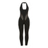 Low Collar Halter High Waist Tight One-piece Trousers For Women - ROUTINE FASHION