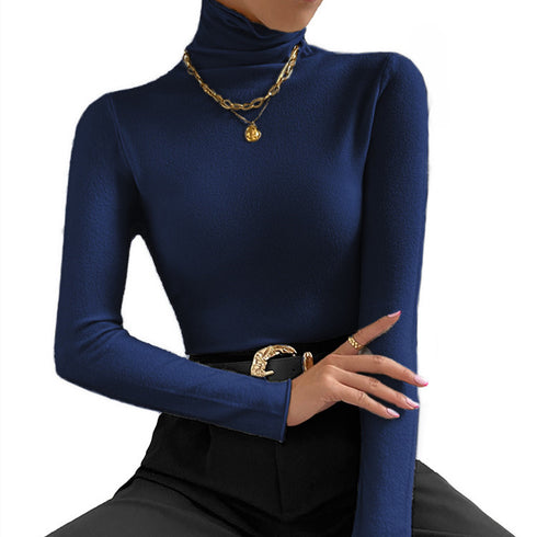 Solid Colour Comfortable Long Sleeve Jumper Women - ROUTINE FASHION