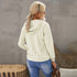 Women Solid Color Hooded Long Sleeve Sweatshirt - ROUTINE FASHION