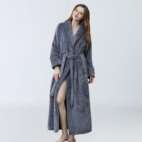 Dressing Gown Women Winter Warm Bathrobe Pajamas - ROUTINE FASHION
