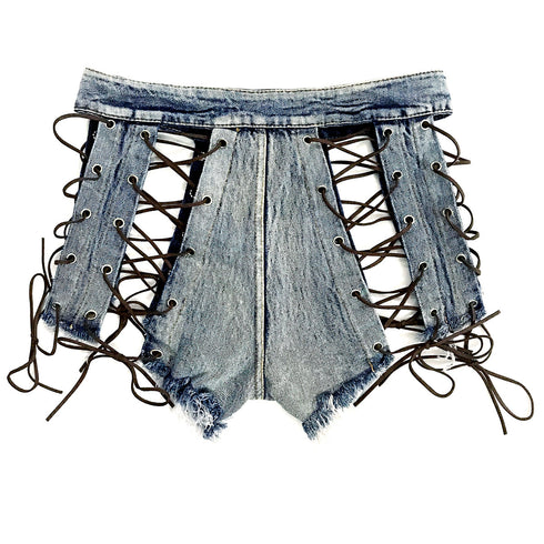 Women's Denim Shorts hot pants - ROUTINE FASHION
