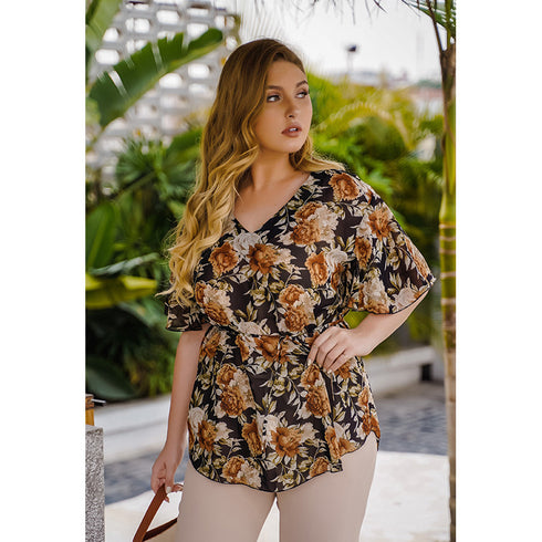 Floral chiffon blouse - ROUTINE FASHION