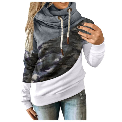 Hoodies Women Camouflage hoodie Sweatshirt - ROUTINE FASHION