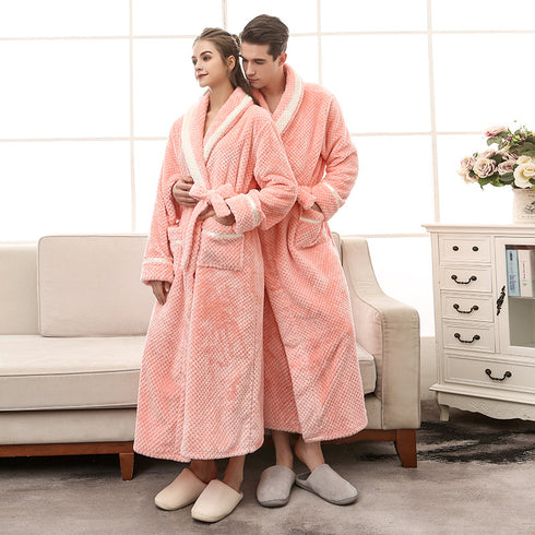 Women Pajamas Couple Gown Bathrobe Winter Robe - ROUTINE FASHION