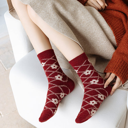 Printing Keep Warm Winter Women Socks - ROUTINE FASHION