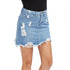 Women's Ripped Fringed Loose Sexy Denim Skirt Short Skirt - ROUTINE FASHION