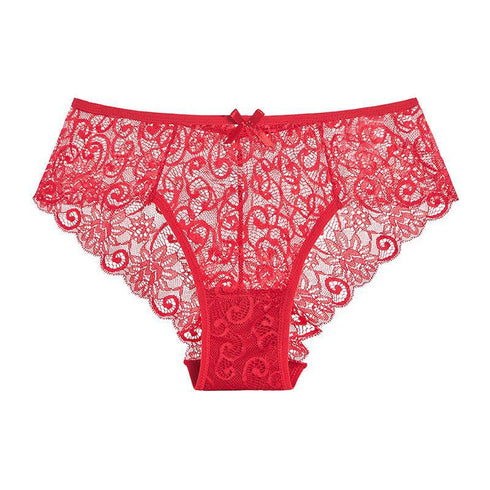 Sexy Mid-waist Lace Lace Women's Briefs For Women - ROUTINE FASHION