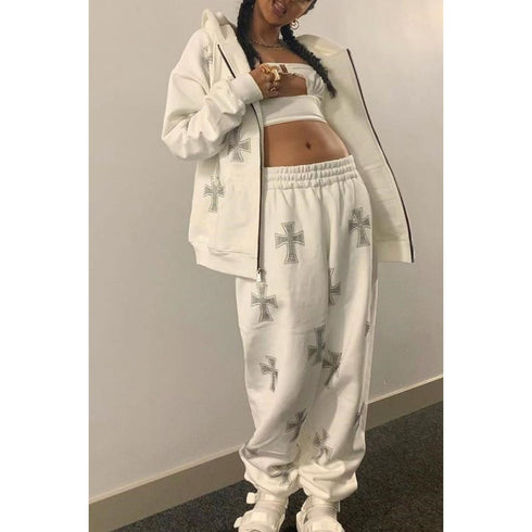 Sweater Trousers Casual Sports Two-piece Suit Women - ROUTINE FASHION
