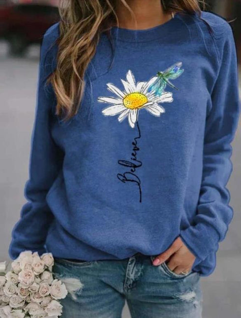 Floral print long sleeve jumper - ROUTINE FASHION