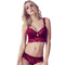 Sexy Mousse Women Sexy Bra Set Ultra-thin Red Black Lace Bras Underwear Push up Bra and underwear - ROUTINE FASHION