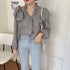French Retro Floral Blouse Women Wood Ear Shirt Women - ROUTINE FASHION