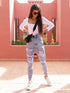 Fashion Casual Washed Ripped Personalized Skinny Jeans - ROUTINE FASHION
