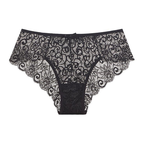 Sexy Mid-waist Lace Lace Women's Briefs For Women - ROUTINE FASHION