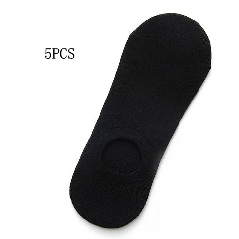 Socks Men And Women Solid Color Boat Socks Spring Invisible Socks Socks Socks Net Red Men'S Socks - ROUTINE FASHION