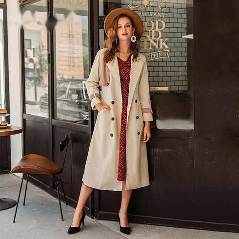 Over the knee women's trench coat - ROUTINE FASHION