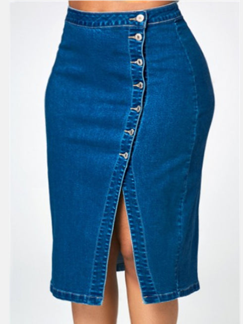 Oversized denim skirt - ROUTINE FASHION