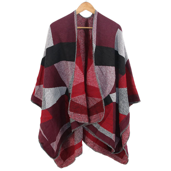 Women's Cape Thickened Cashmere Like Warm Cape - ROUTINE FASHION