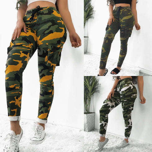 Camouflage Plus Size Casual Trousers Women New Casual Pants Women Fall Winter - ROUTINE FASHION