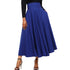 High Waist Pleated Belted Maxi Skirt S-XXL - ROUTINE FASHION