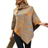 Women Printed Cape Shawl Sweater Coat - ROUTINE FASHION