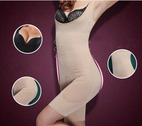 Women Body Shaper Slimming Underwear Vest Bodysuits Shapewear Tummy Control Underbust - ROUTINE FASHION