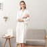 Women's Thin Couple's Nightgown Three Quarter Sleeve Bathrobe - ROUTINE FASHION