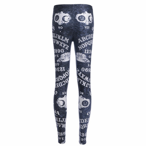 Digital printing leggings tights nine pants women - ROUTINE FASHION