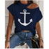 Casual T-shirt letter print strapless top women - ROUTINE FASHION