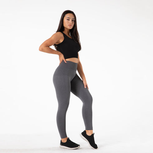 Women Seamless Sports High Waist Full Length Workout Yoga Tights - ROUTINE FASHION
