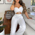 Women Tube Top Trousers Casual Suit - ROUTINE FASHION