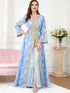 New National Style Embroidered V-neck Elegant Temperament Dress - ROUTINE FASHION