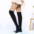 Sexy Women Tights Over Knee Double Stripe Sheer Black - ROUTINE FASHION